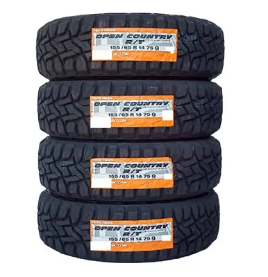 4x Toyo Open Country R/T 155/65R14 Tires Snow Mud Suv Tire From Japan 155 65 14 • $666