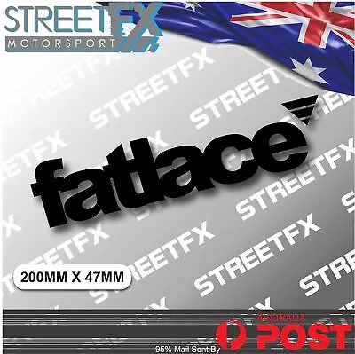 $4.79 • Buy FATLACE Black JDM Sticker Decal Phat Illest Phat HellaFlush Stance