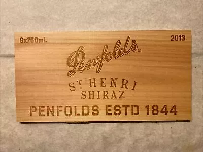1 Rare Wine Wood Panel Penfolds Grange Australia Vintage CRATE BOX SIDE 3/24 286 • $19