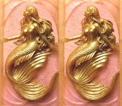 Soap Mold Polymer Clay Resin Molds Cake Decorating Tool 1 Piece Mermaid Mold 8 • $32
