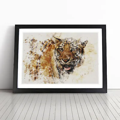 Tiger Vol.7 Wall Art Print Framed Canvas Picture Poster Decor Living Room • £29.95