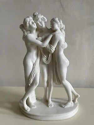 £30 • Buy Three Graces Charites - Greek Roman Goddesses Of Pleasure - Alabaster Figurine