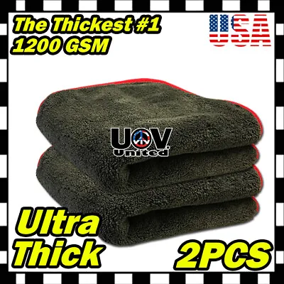 Plush Thick Microfiber Towel Cleaning Cloth Rag Car Wash Polishing Detailing U • $14.85