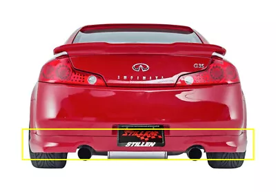 Fits 03-07 Infiniti G35 Coupe Stillen Urethane Rear Bumper Lower Valance 103618 • $219.42