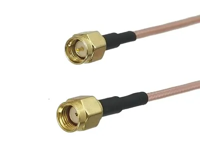 £3.95 • Buy SMA Male To RP SMA Male Plug 25 Cm Jumper Pigtail Cable RG316