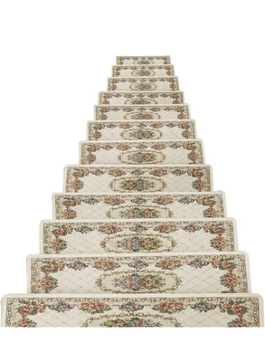 $110 • Buy TINTON LIFE Set Of 13 Non-Slip Washable Stair Treads Carpet With 