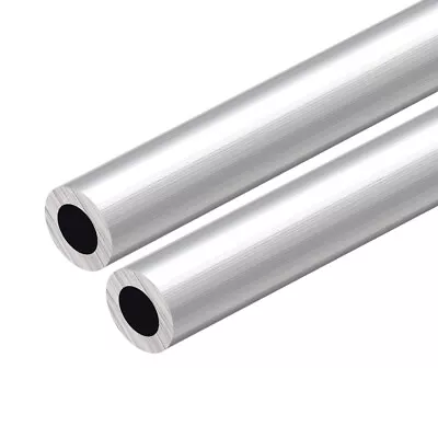 2pcs Aluminum Round Tube 300mm Length 20mm OD 10mm Inner Dia Seamless Tube • $20.31