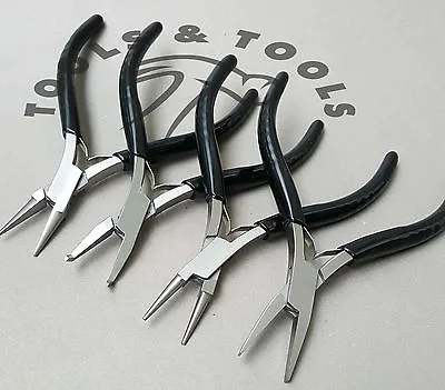 Economy Slim Line Pliers Flat Round Chain & Bend Nose Jewelry Crafts Single/ Set • £5.39