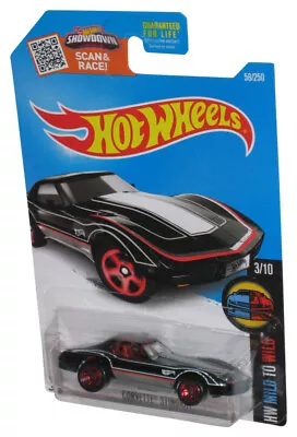 Hot Wheels HW Wild To Wild 3/10 Black Corvette Stingray Toy Car 58/250 • $10