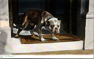 Tucks 1425 Animal Life Bull Dog On Guard Vintage Postcard X56 • $7.49