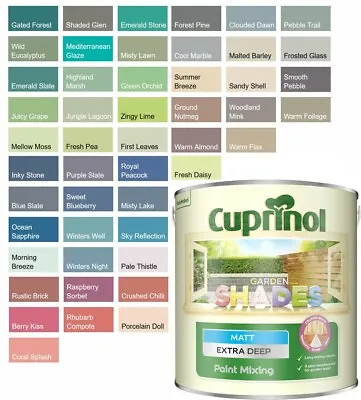 Cuprinol Garden Shades Paint - Furniture Sheds Fences - Mixed Colour - 2.5 Litre • £32.35