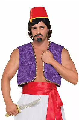 Brand New Aladdin Genie Vest Adult Costume (Purple) • $11.14