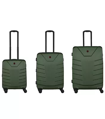 Wenger Pegasus Expandable 4-Wheel Luggage Set Of 3 - Military Green (Small Medi • $929