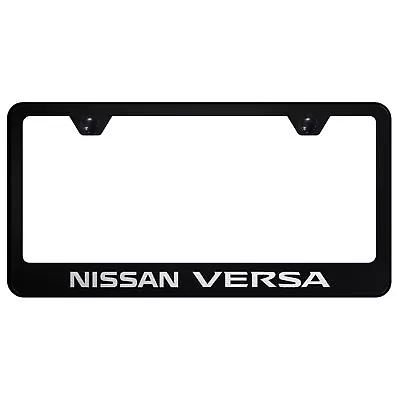 Nissan Versa Laser Etched Logo Stainless Steel License Plate Frame • $38.95