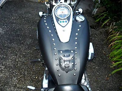 Kawasaki Vulcan VN1600 VN 1600 Leather Tank Cover Mat Strap Chap Panel Bra Bib • $84.93