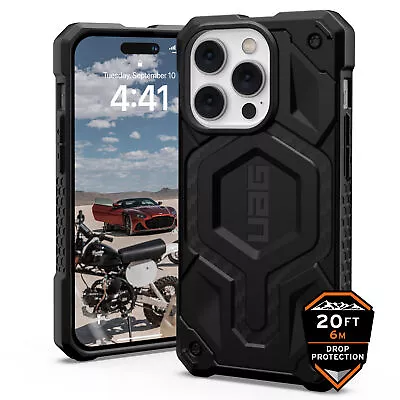 Urban Armor Gear (UAG) Monarch MagSafe Tough Case IPhone 14 Pro Carbon Fibre • £49.95