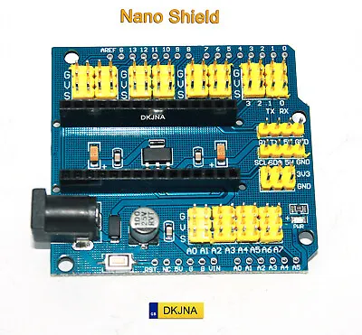 £3.39 • Buy Arduino Nano Uno V3.0 I/O Shield  Expansion Breakout Board Multi Function Sensor