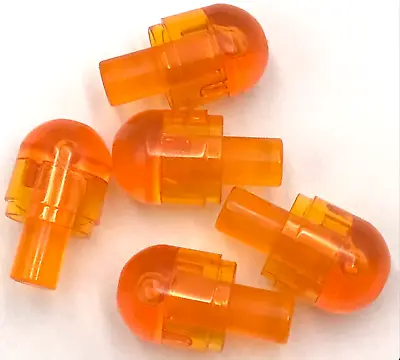 Lego 5 New Trans-Orange Bars W/ Light Cover Bulbs / Bionicle Barraki Eye Pieces • $3.40