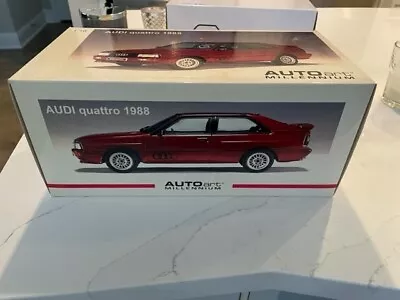 Autoart 1/18 Audi Quattro Red Millenium Edition Rare Brand New In Box! LWB • $190