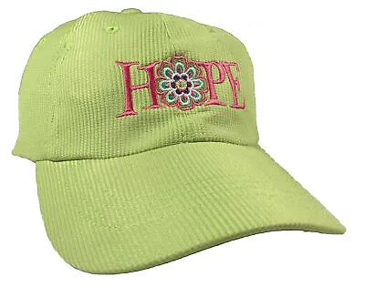 Hope Vera Bradley Classic Hat Womens Adjustable Brest  Cancer Green Baseball Cap • $13.99