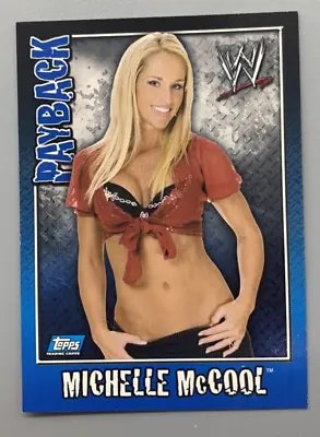 2006 WWE Topps Payback #62 Michelle McCool - RC - Rare UK Version (B) • $3.19
