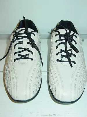 Callaway Women's Beige Off White Golf Shoes Rubber Cleats Spikes Lace Up-5 NEW • $29.95