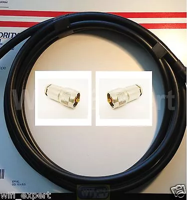 TIMES ®  5' LMR400UF Antenna Jumper Patch Coax Cable PL-259 Cnctrs CB HAM RF GPS • $38.66