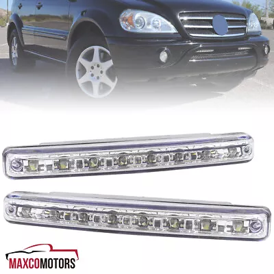 Fog Lights Fits Clear 8-LED Bumper Driving Lamps 4W Daytime Running DRL Pair L+R • $12.49