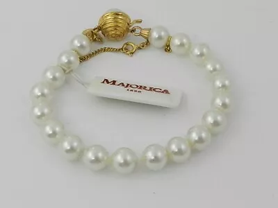 Majorica 8mm Simulated Pearl Clasp Bracelet • $69.99