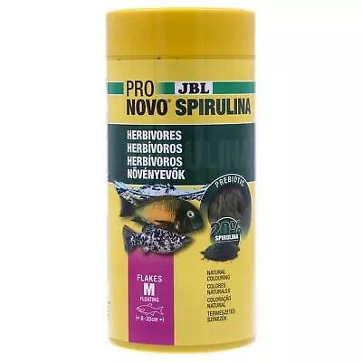 JBL Spirulina Algae Flake Food 1L For Herbivore Fish Healthy Aquarium Tank • £15.75