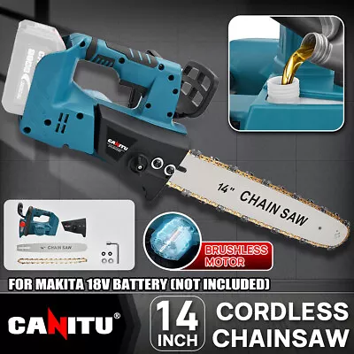 14'' Brushless Cordless Electric Chainsaw Wood Cutting For Makita 18V No Battery • £40.99