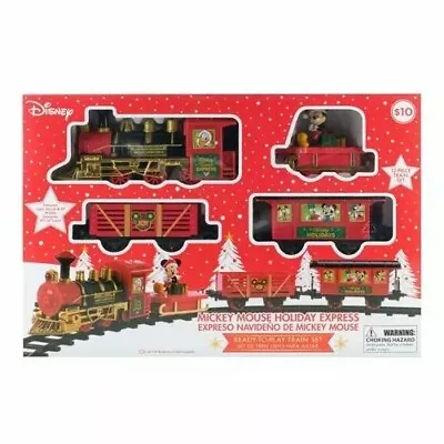 Disney Mickey Mouse Christmas Holiday Express Play Train Set 12pc Brand New  • $79.99