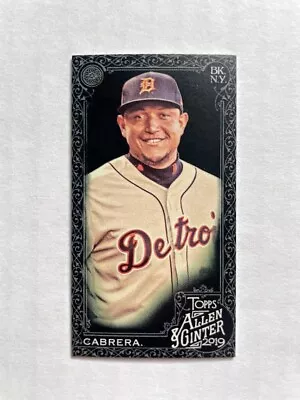 2019 Topps Allen & Ginter X Miguel Cabrera Mini #112 • $4