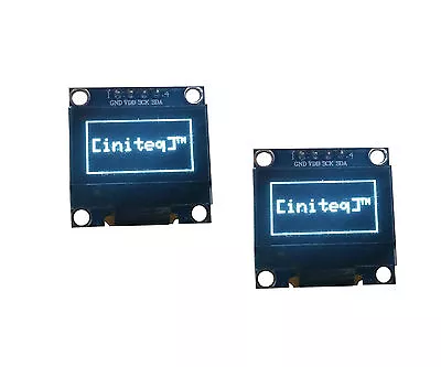 2pcs 0.96 OLED LCD Display I2C IIC 128x64 Arduino ESP STM32 Screen WHITE SSD1306 • $13.69