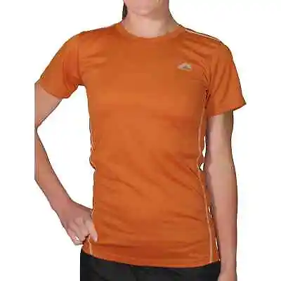 More Mile Womens Roxx Short Sleeve Running Top T-Shirt Tee T-Shirt - Orange • £3.50