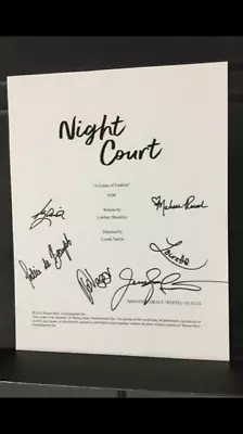  Night Court  SIGNED By Melissa Rauch And Kunal Nayyar- Script Cover Page (2024) • $100