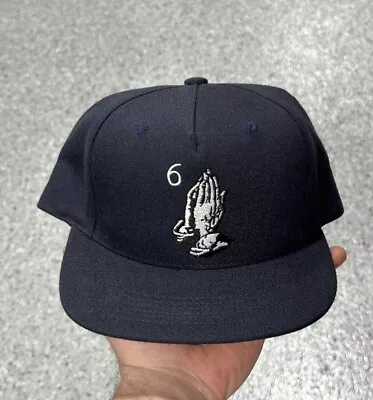 OVO OCTOBER’S VERY OWN 6 God Drake Owl Navy Blue Snapback Hat USA MADE • $24.97