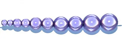 Pangaeawalker AAA Quality Round Miracle Beads Of 4 5 6 8 10 12 Mm Purple • £1.99