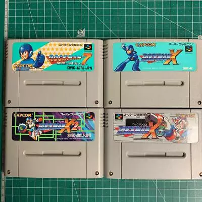 Rockman X X2 X3 And 7 Nintendo Super Famicom SNES Mega Man Japan Version Tested • $64.99