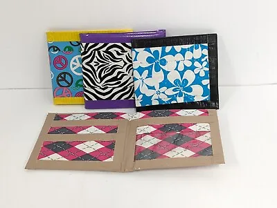 $19 • Buy Duct Tape Wallets Set Of 4 Multi Colors Designs Handmade 