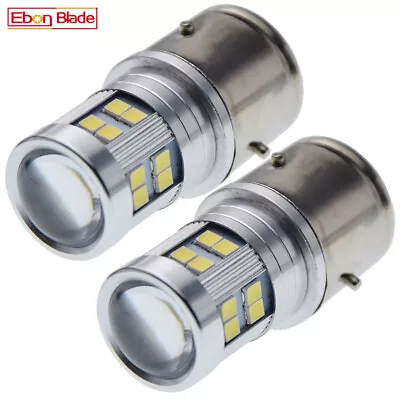 Pair 6V 6 Volt BA21S LED Bulb Old Car Auto Machine Light Projection Lamp White • $13.99