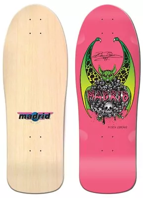 Madrid Beau Brown Bat 10.25  Pink Skateboard Deck • $79.95