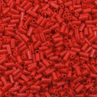 Miyuki Bugle Beads Size #1 3mm X 1.5mm 19.5 Gram Tube Opaque Red • $4.99