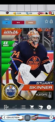 Topps Skate 24 - Stuart Skinner Playoff Base Iconic DIGITAL • $2.49