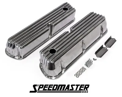 Speedmaster Small Block Ford SBF 289 302 351 Windsor Finned Valve Covers W/ Hole • $109.90
