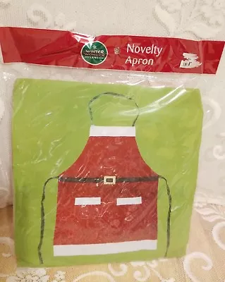 Christmas Novelty Apron Adult Sized Santa/Mrs. Claus Style NIP; 2 Available  • $19.99