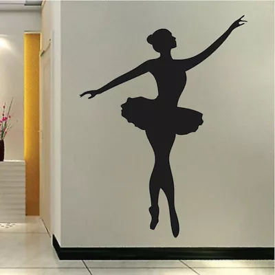 Ballet Dancer Wall Decal Dancing Girls Bedroom Art Girls Room Wall Sticker S49 • £55.85