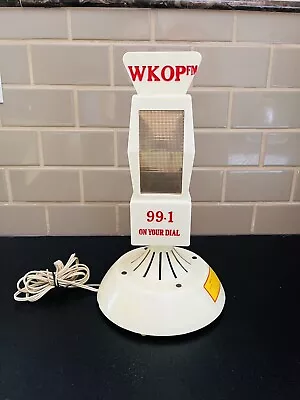 Vintage Promotional “Mike—Radio” Advertising Microphone Tube Radio — WKOP FM • $225