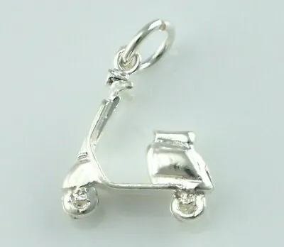 £15.99 • Buy 925 Sterling Silver Vespa Moped Scooter Charm / Pendant