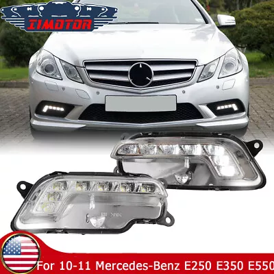 For 2010-2011 MERCEDES BENZ E-CLASS Coupe/Sedan Fog Lights Driving LED DRL • $89.99